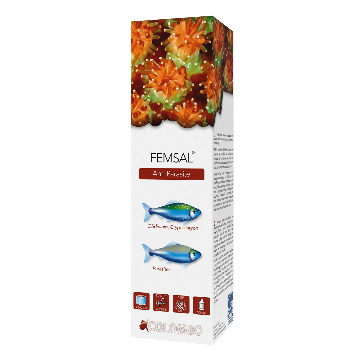 SEAWATER FISH TREATMENT - COLOMBO MARINE FEMSAL 500 ML 2,500 LITERS